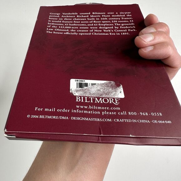 Biltmore Estate 3D Christmas Ornament House Carriage Cutout Gold Finish 2006 - Picture 13 of 16